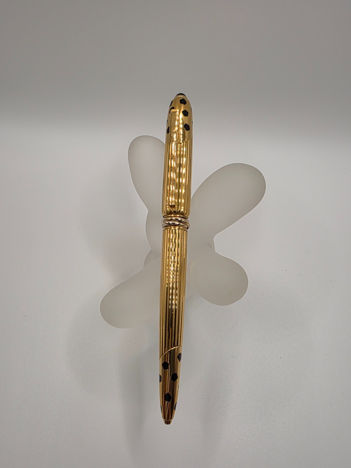 Cartier Panthere Trinity Rings Gold Ballpoint Pen – Used Good – France 1990