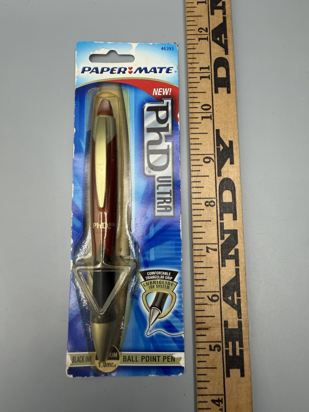 Paper Mate PhD Ultra Black Cherry Ball Point Pen NOS Medium Point Black Ink