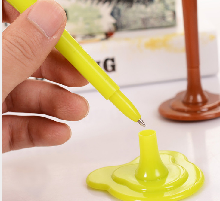 Novelty 1pc Kawaii Cute Table Lamp&Ballpoint Pen Kids School Stationery Random
