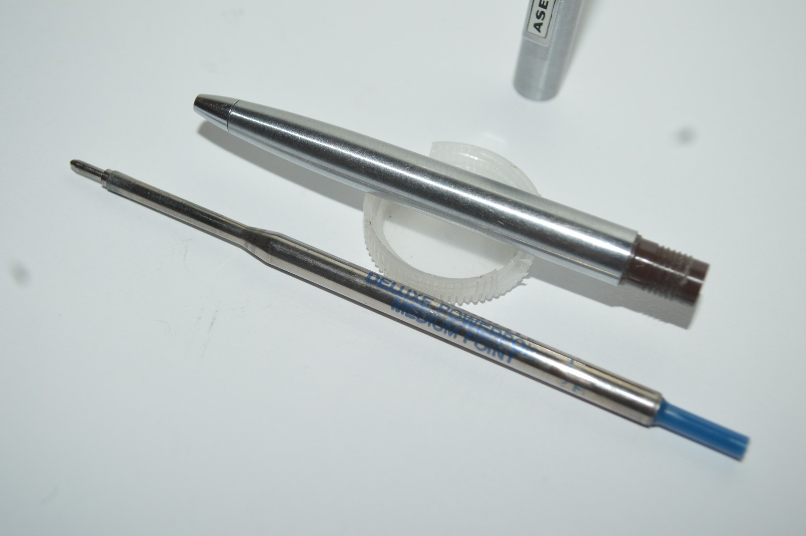 PAPER MATE Profile Slim Grip Ballpoint Pen ASEA Promo Chrome Made In USA 1990s