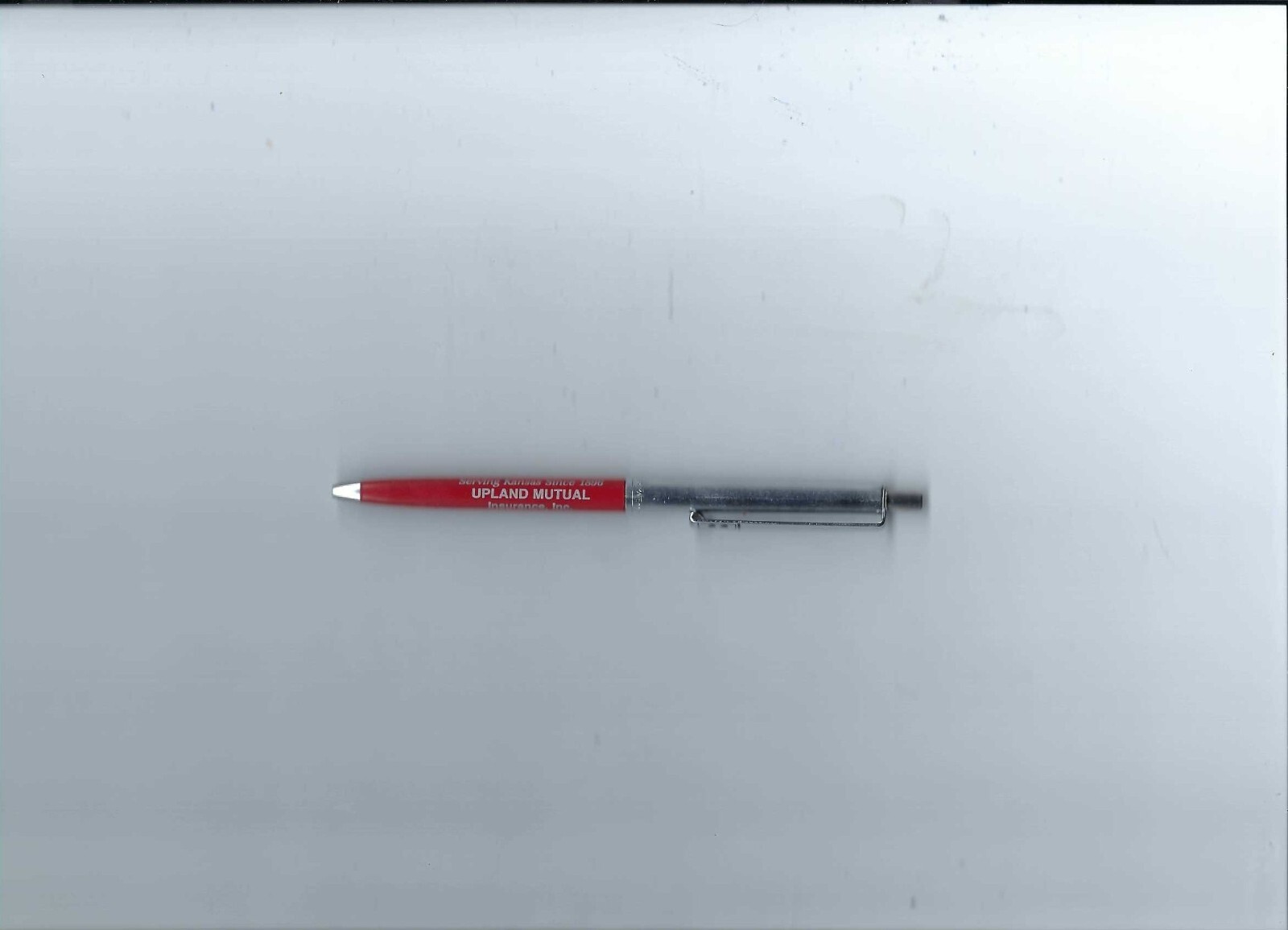 Vtg. PaperMate Profile Slim Grip Red & Chrome Two Heart BallPoint Pen-Upland