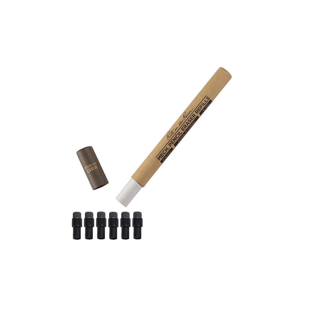 RITE IN THE RAIN 13ER Eraser Refill,Black,Soft Rubber 60RP77