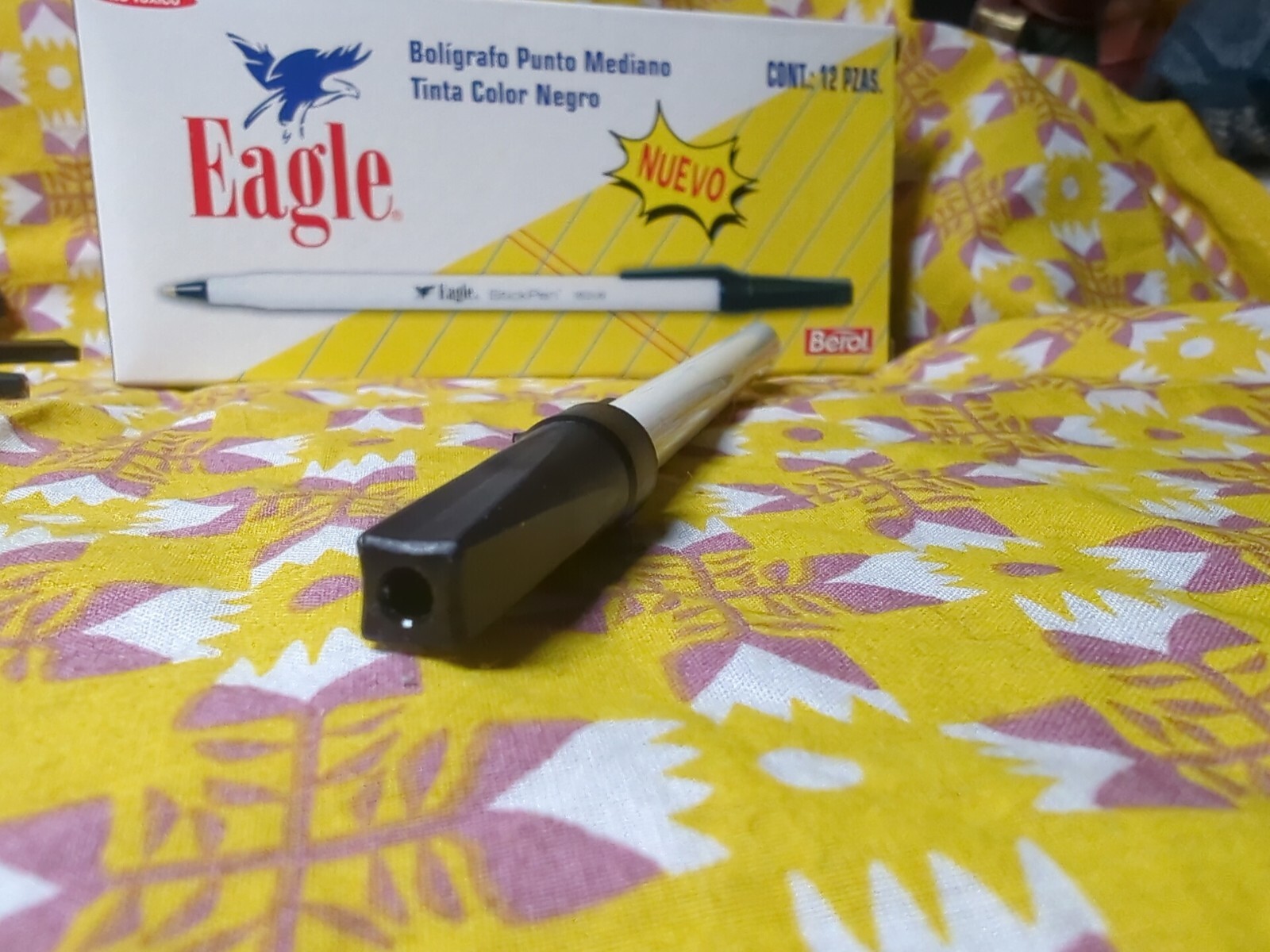 VTG Box 8 Berol Eagle STICKPENS Ball Point Pens Black Medium All Tested And Work
