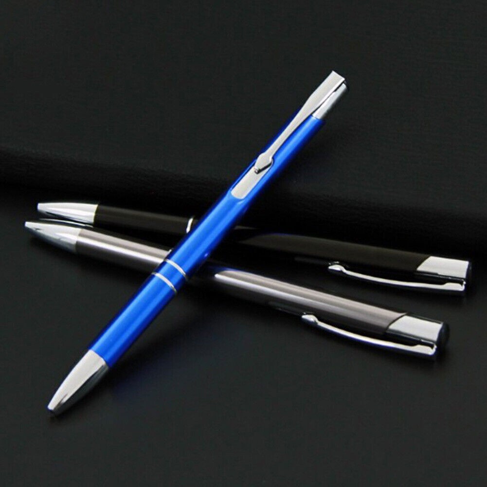 Luxury Full Metal Ballpoint Pen Black Ink Gel Pen Office Writing Stationery