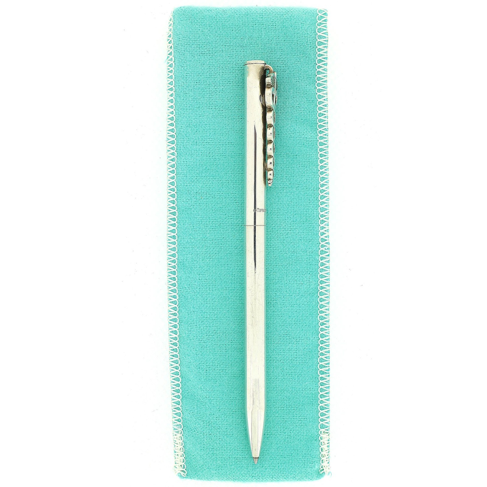 1990S TIFFANY & CO CADUCEUS MEDICAL DOCTOR / NURSE STERLING SILVER BALLPOINT PEN