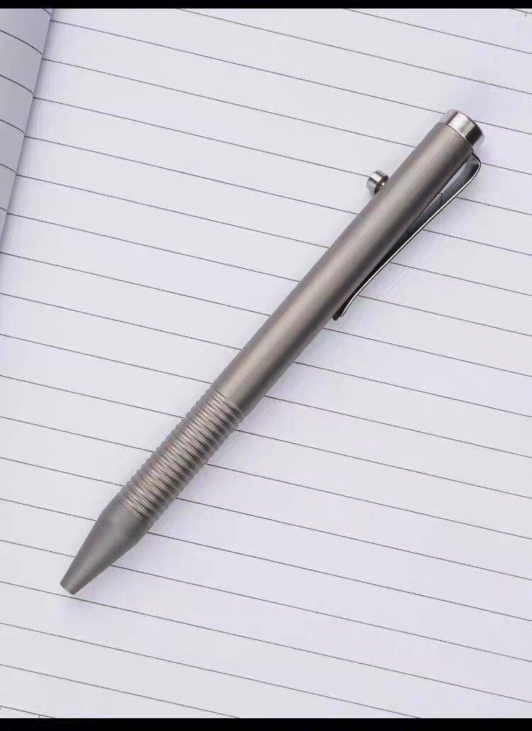 New Titanium Pen Outdoor Pocket Ballpoint Pen Writing Office Pen EDC Tools