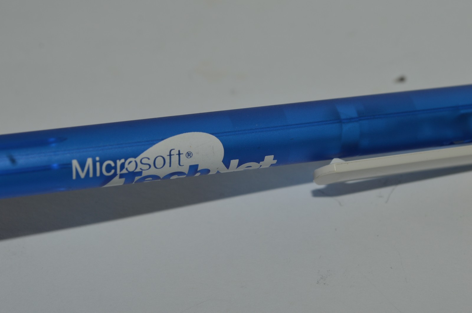 MICROSOFT Two Promotional Ballpoint Pens TechNet Both Plastic Circa 1990’s