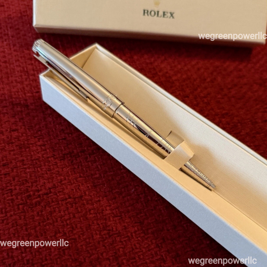 NEW Rolex VTG Style Palladium-Finish Ballpoint Pen | AD VIP Gift, Refillable