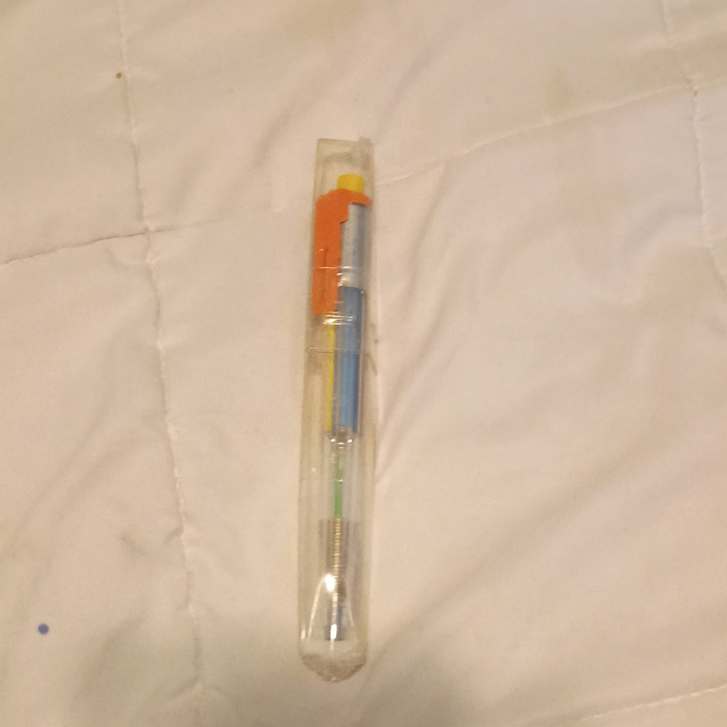 Pentel Plastic Multicolor Retractable Ballpoint Pen w/ Multicolor Ink & Case
