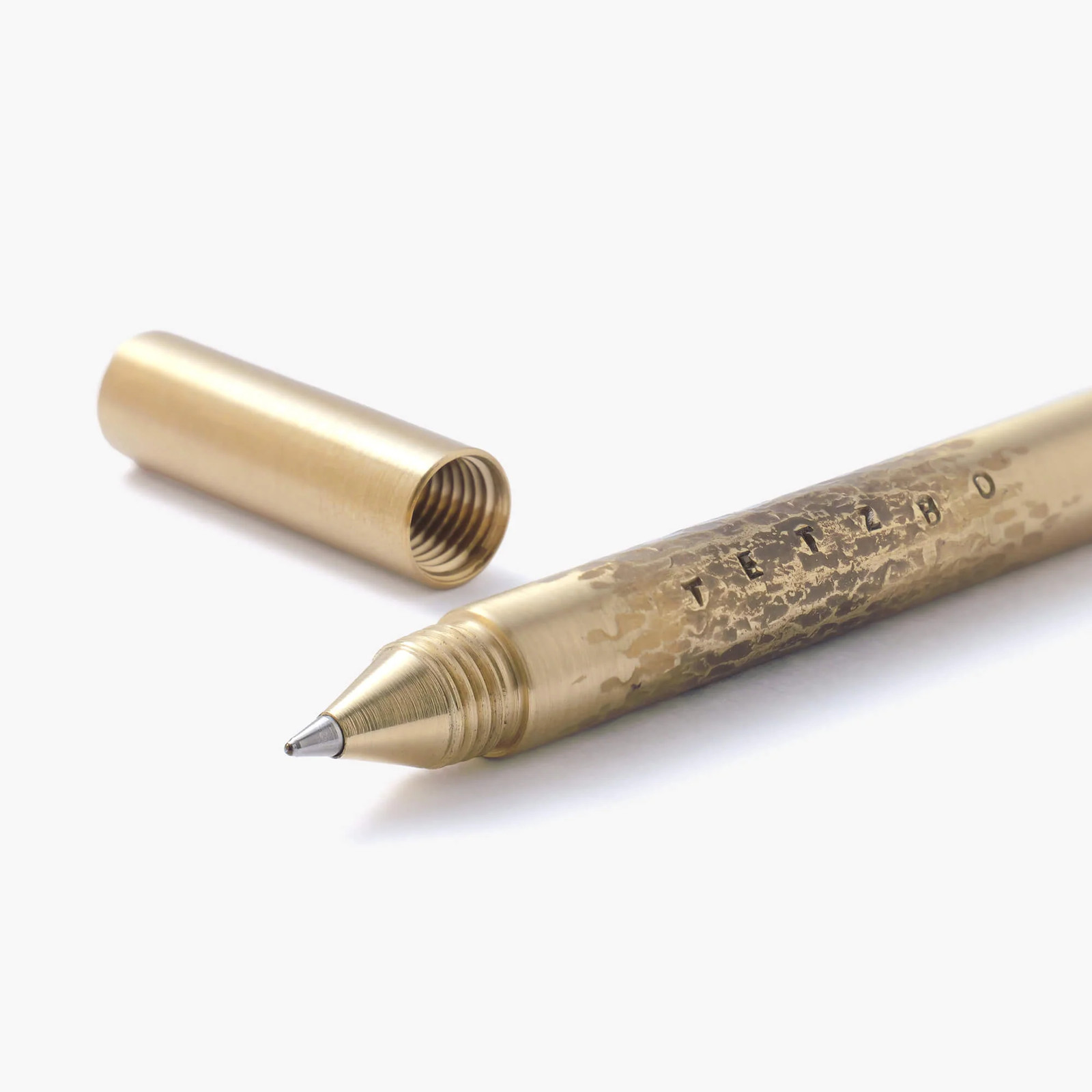Kakimori Tz-1 B9 Brass Cap Ballpoint Pen 0.7mm Black Ink Japan