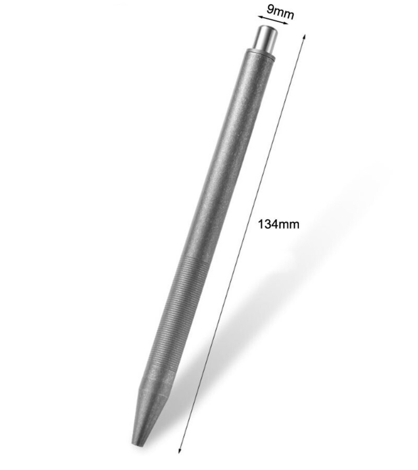 Titanium Alloy Pocket Ball Pen Signature Tactical EDC Pen Free 5pcs G2 Refill