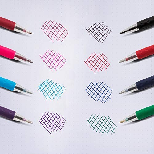 Fine Line Ballpoint Pens 0.7mm Black Ink – 72 Pack Canister, Smooth Writing