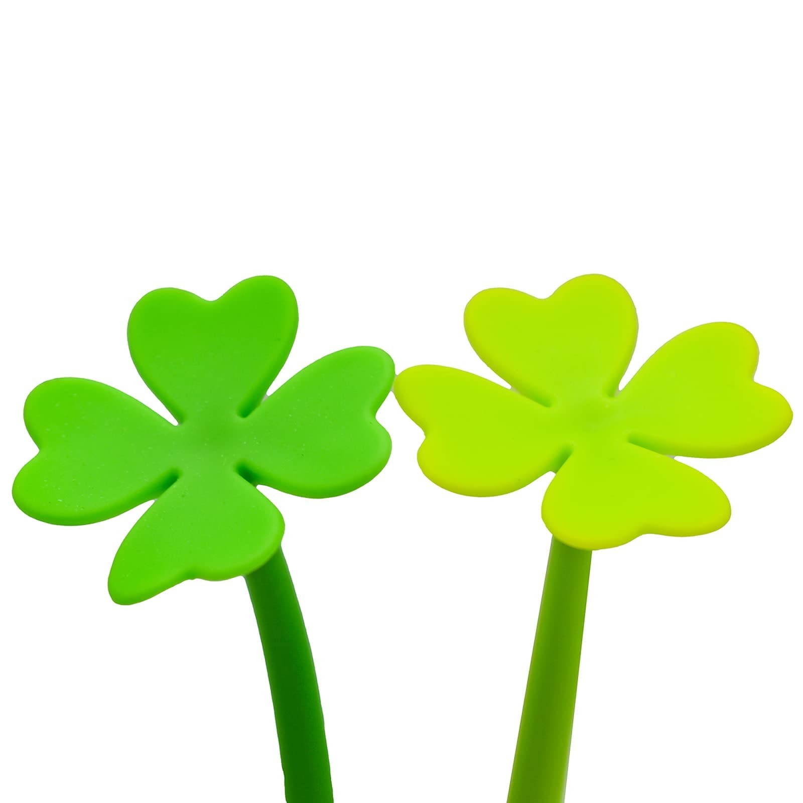 Four Leaf Clover Ballpoint Pen 12 Pieces Set 0.5mm Black Ink Gel Stationery