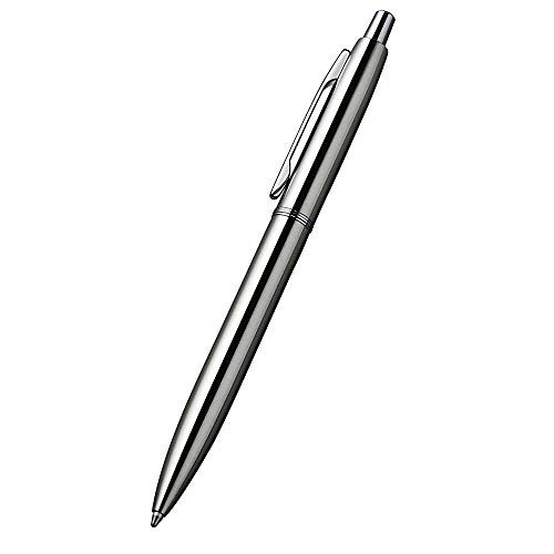 6 Pcs Retractable Metal Ballpoint Pens – 1.0mm Black Ink, Office & Gift Set, 12