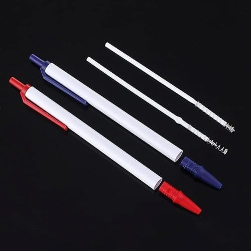 20 pcs 1mm Black Color Replaceable Ballpoint Pen Refill School Office Supplies(4