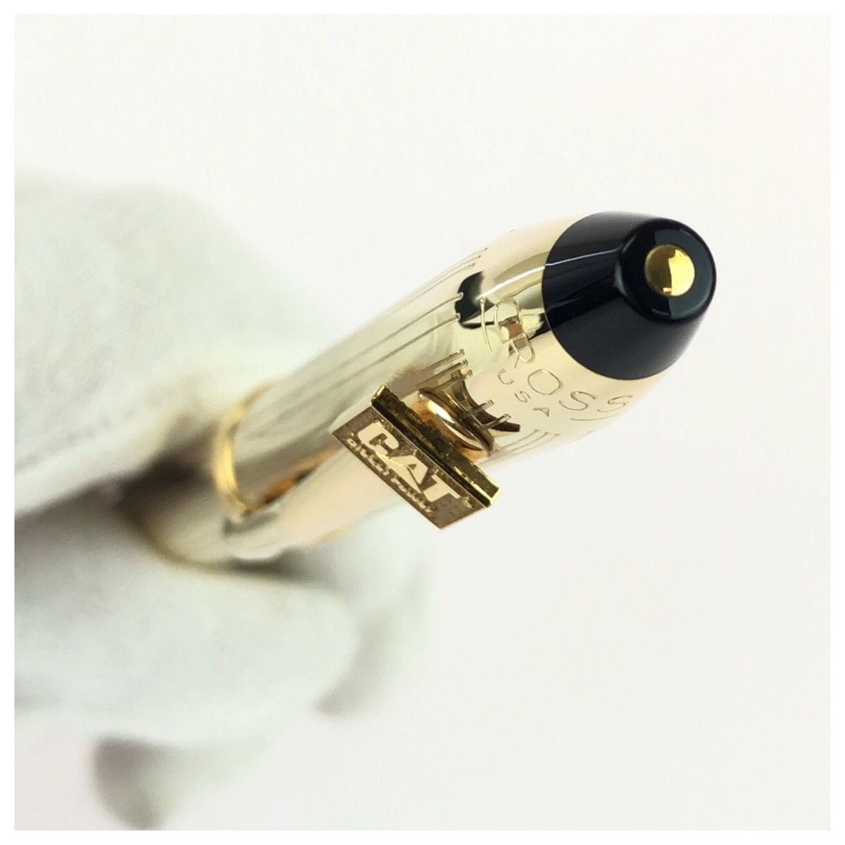 CROSS Vintage Townsend Gold Brass Ballpoint Pen Unisex Ladies 602593 [Used]