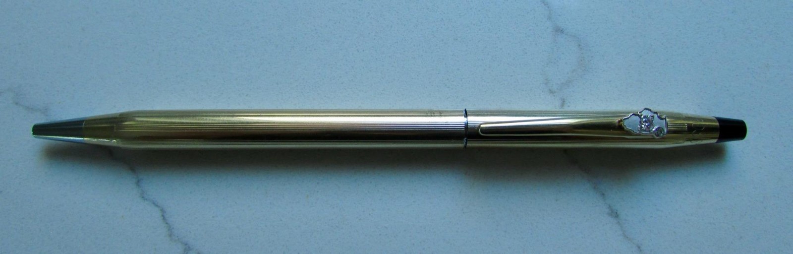 New Rare Cross10KT Gold Filled Pen and Pencil Illinois Bell/ATT Diamond Chip
