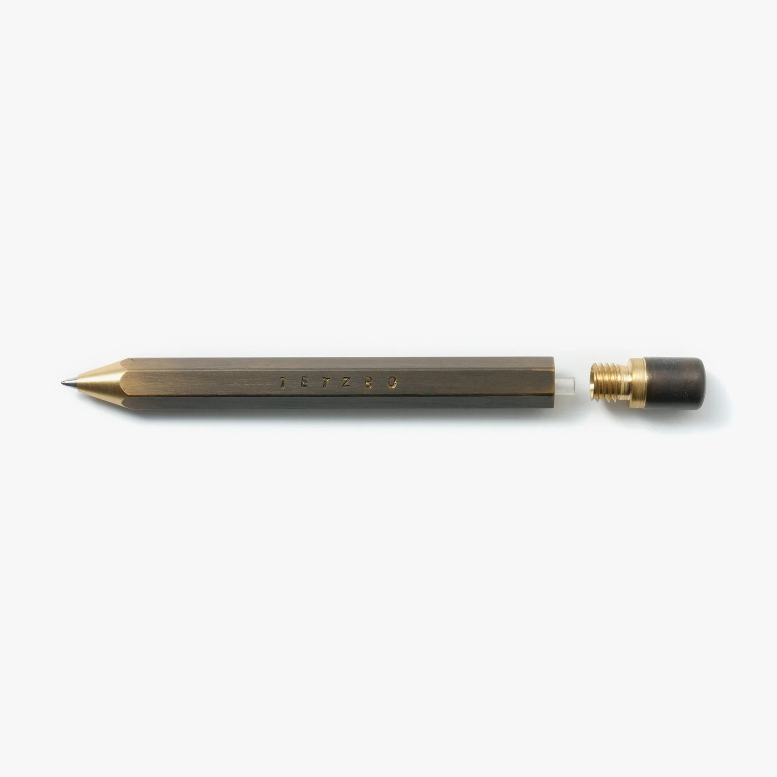 CHIBIEN Z Brass Ballpoint Pen 0.7mm Black Ink Japan TETZBO Kakimori