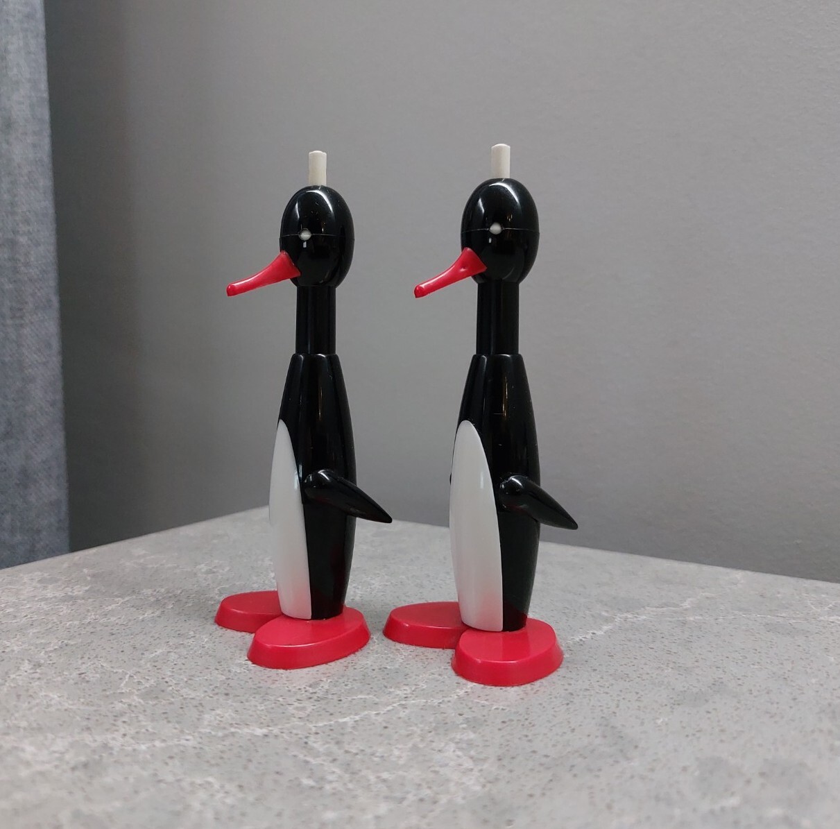 Vintage Two Rare Soviet Penguin Pen USSR Souvenir Pen