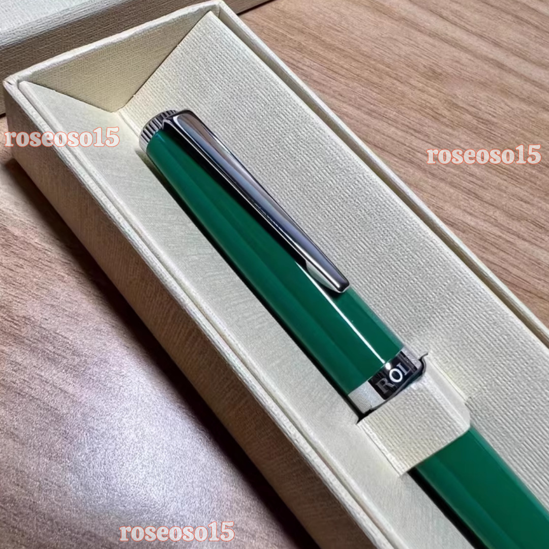 Rolex Emerald Green Twist Ball Point Pen New With Box Promotion Exclusive Gift💎