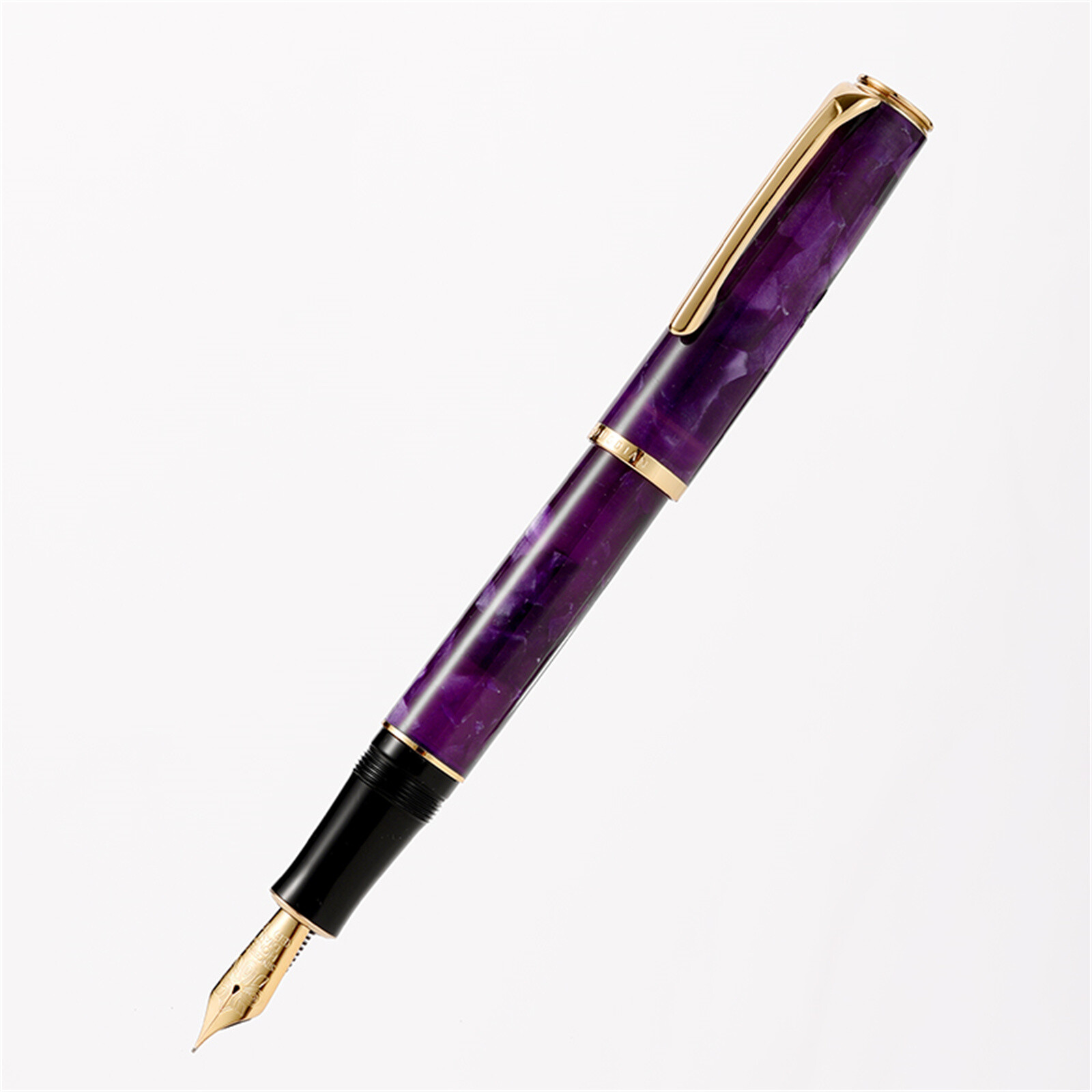 HongDian N12 Resin Fountain Pen, Extra Fine Nib Classic Pen Writing Pen Gift