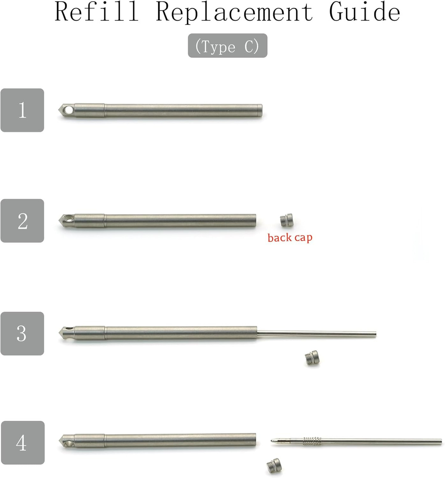 Mini Titanium Pen, Compact EDC Keychain Pen, Durable Titanium Body, 82mm