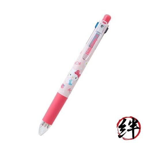 4 Color Ballpoint Pen Hello Kitty Ink Color: Black Blue Red Green 0.02 inch