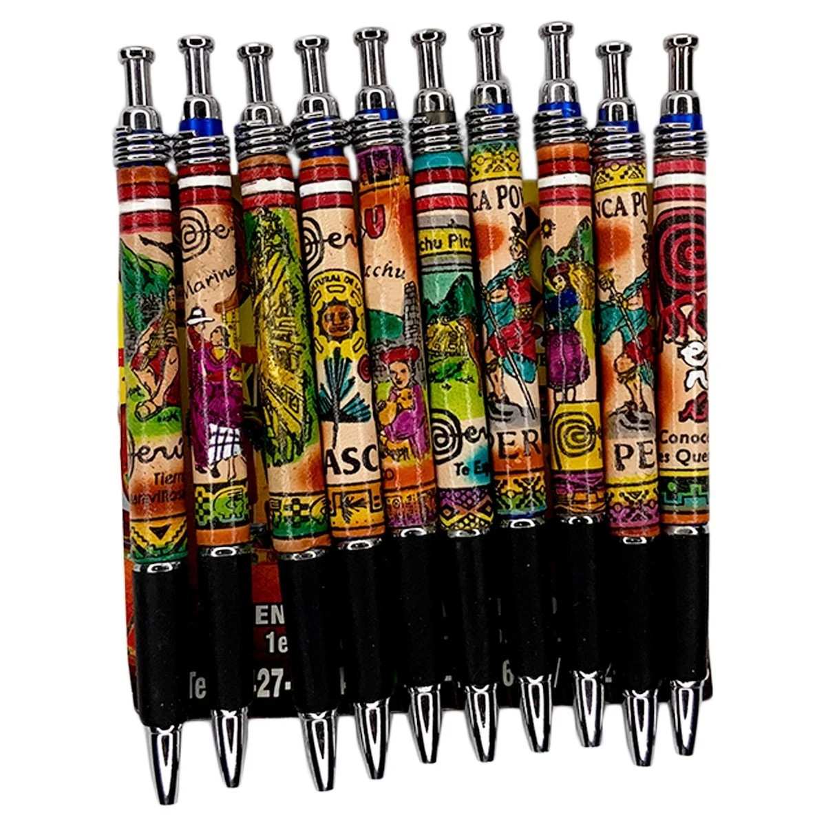 1 PCS PERU GENUINE PERUVIAN ETHNIC SOUTH AMERICA HANDMADE SOUVENIR LEATHER PEN