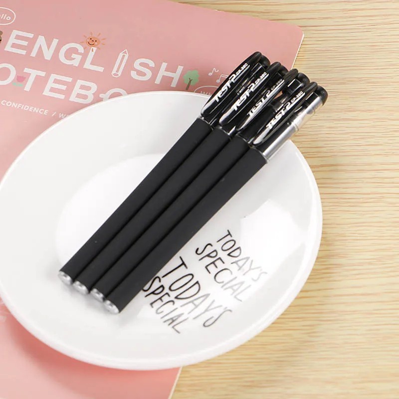 10PCS Ball Point Pens BLACK Gel Ink Pen Smooth Writing – 0.5mm Nib – Best Price