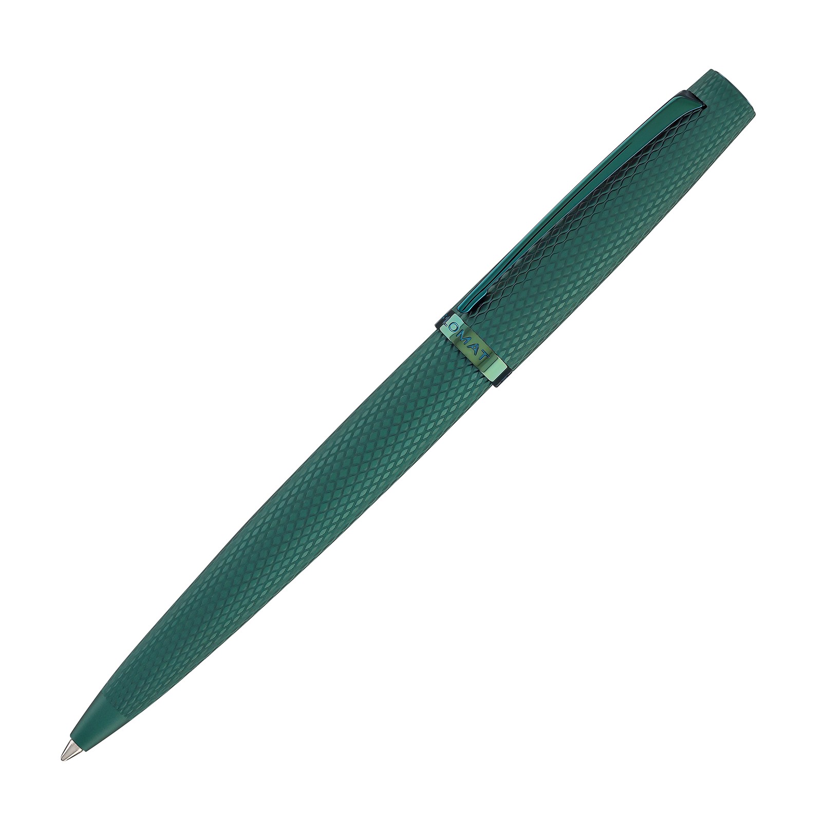 Diplomat Viper Ballpoint Pen in Green Guilloche – NEW in Box