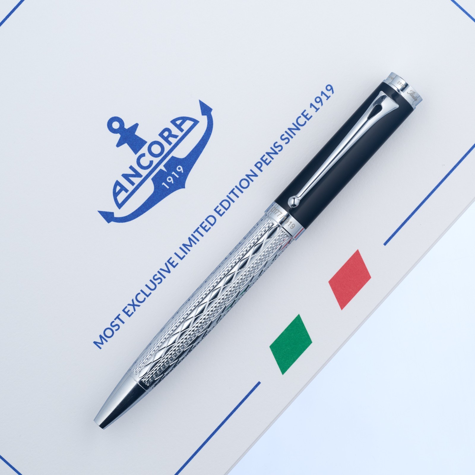 DOLCHE VITA ARGENTO Limited edition of 1919 pens by Ancora 1919 Italia brand new