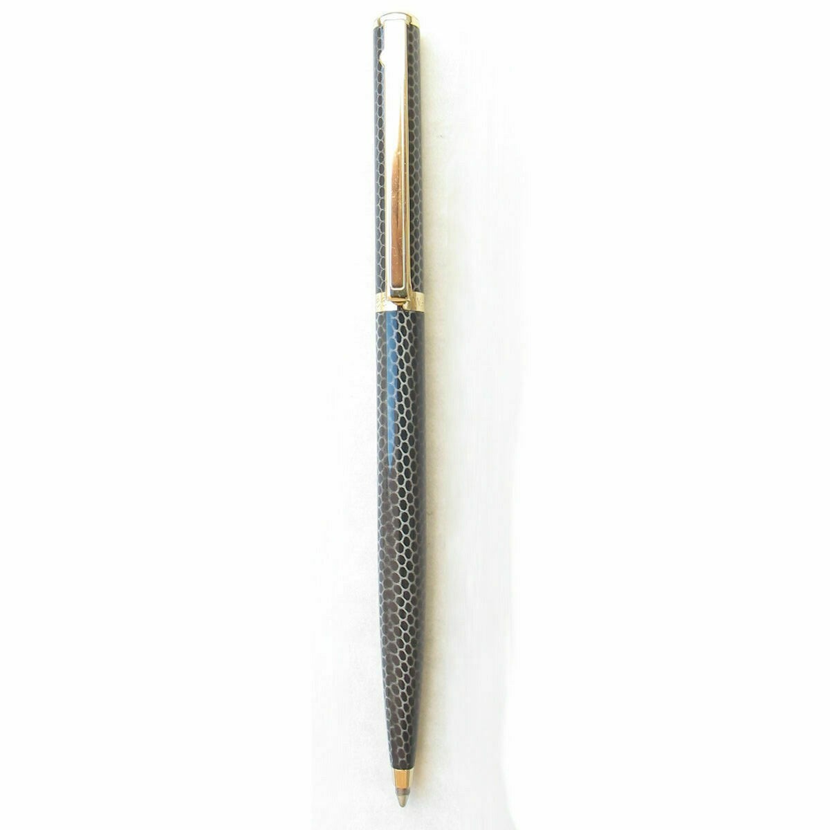 Elysee Ballpoint Pen Lacquer Cobra Gold Trim New In Box *