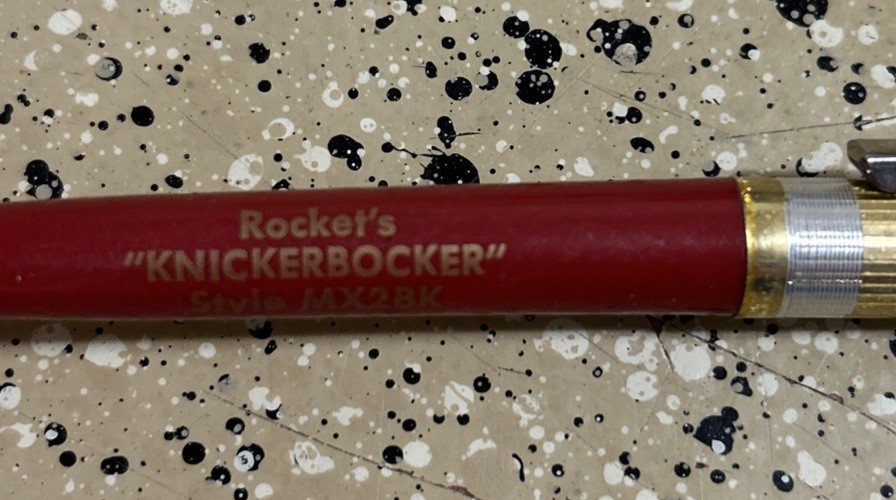 VTG NATIONWIDE ROCKET’S KNICKERBOCKER STYLE MX2BK Advertising Pen NO Ink