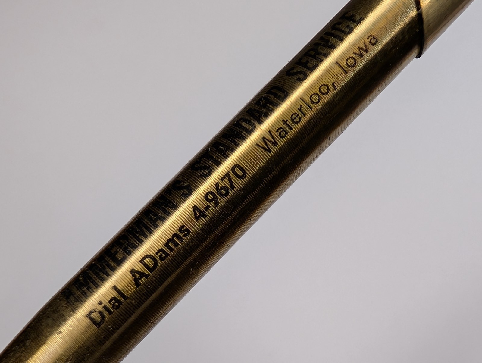 c1960s Waterloo, Iowa Ammerman’s Standard Service Advertising Pen Ritepoint G20