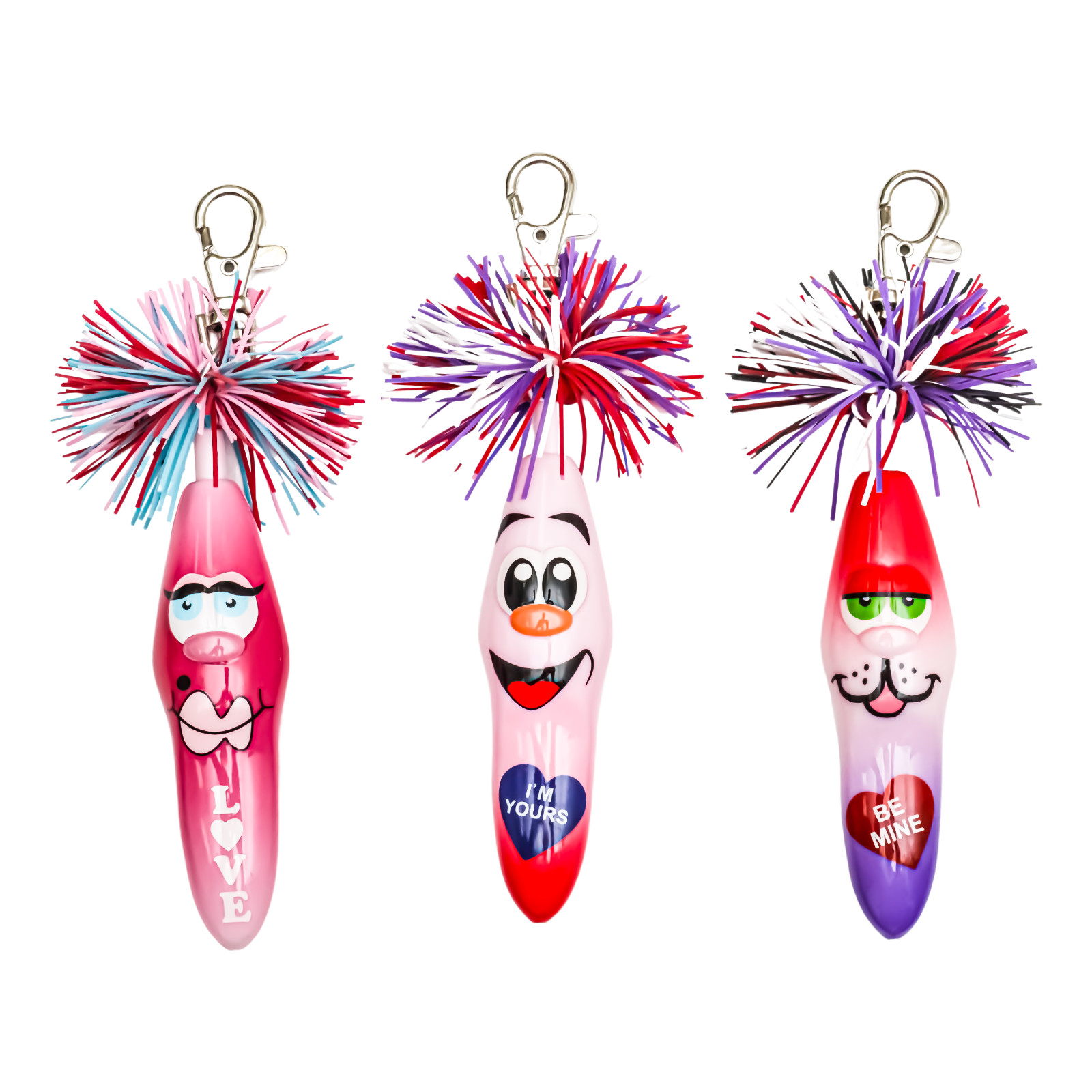 RARE! Kooky Klickers Lovee #71, Val #72, Kupid #73 (Krew 30) – CLICKER Set