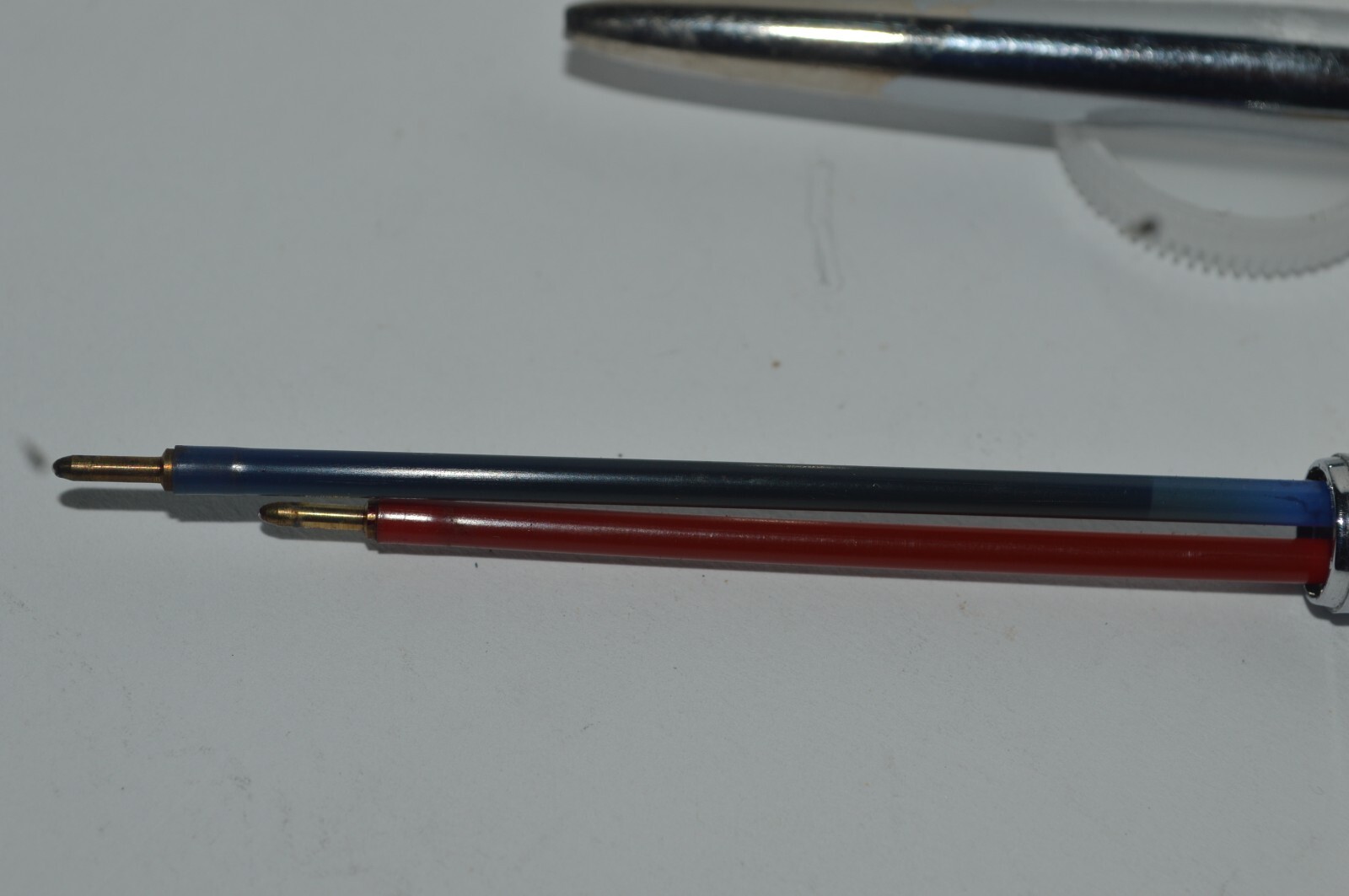 UNIPECO 2 Color Ink Ballpoint Pen W.S. Welborn Promo All Metal Body Tested Works