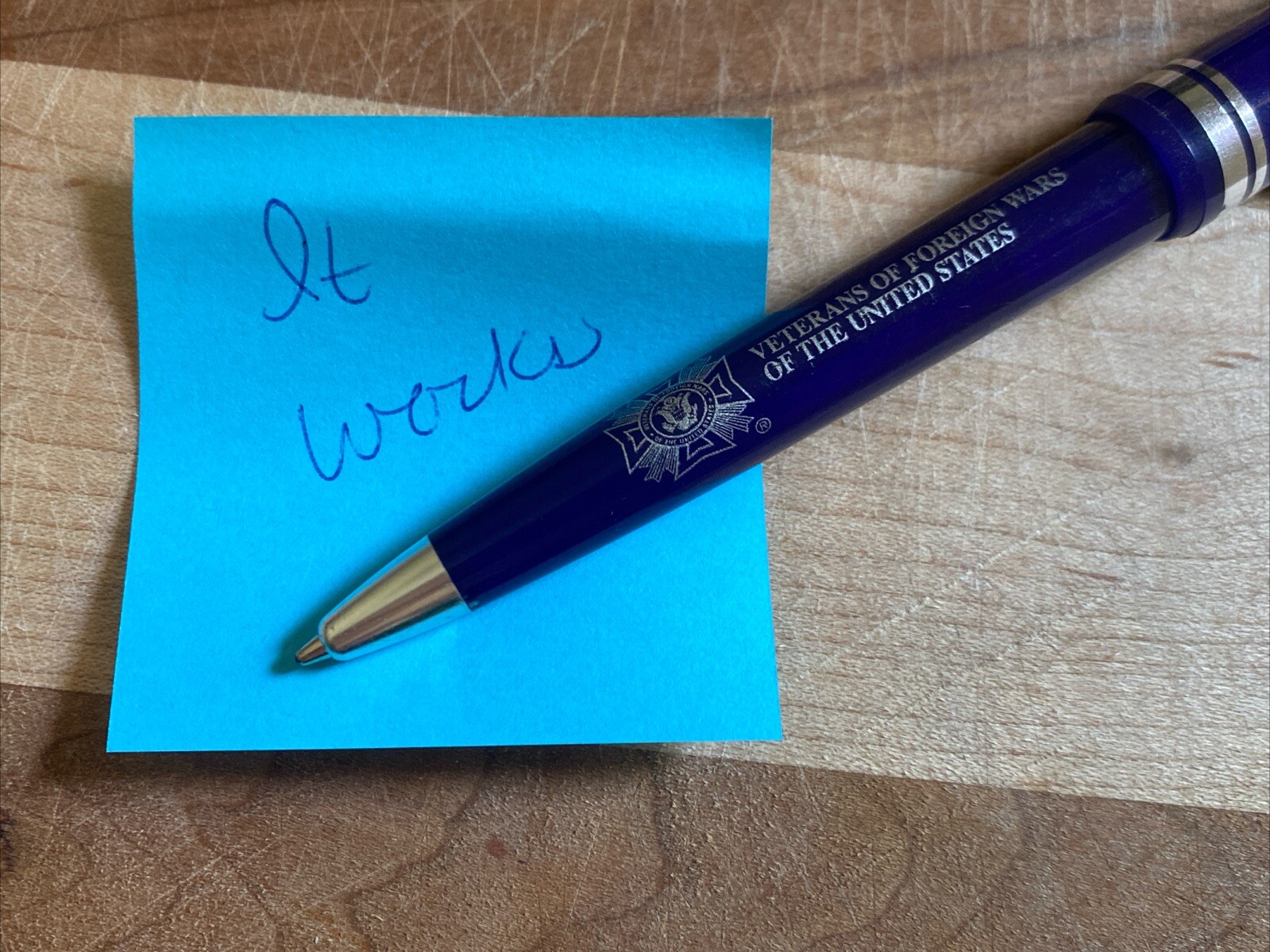 Vintage Veterans Of Foreign Wars Of The United States Ballpoint Pen