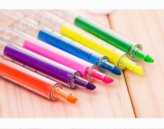 1pc Highlighters Pen Marker Needle Ball Point Nurse Hospital