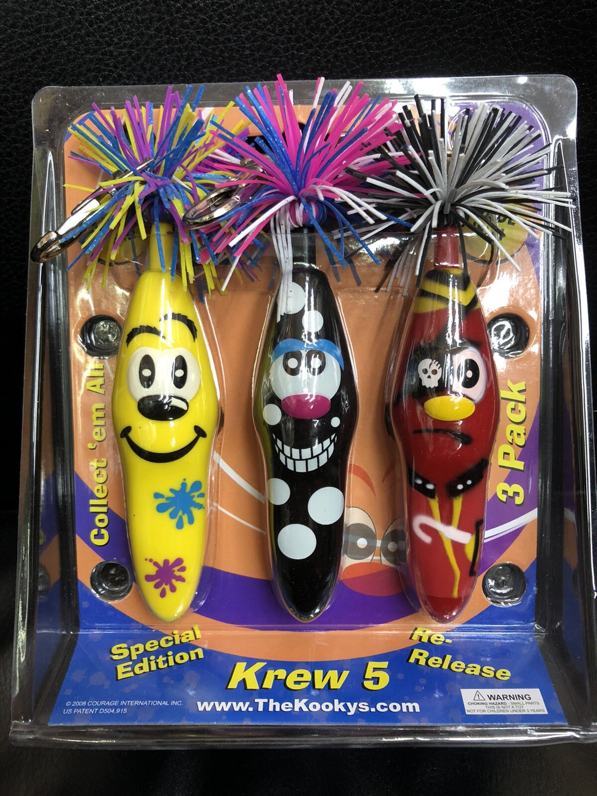 Kooky Klickers Krew 5 Collector Pen Set.~ Collectible & Fun To Hold- KEYCHAINS