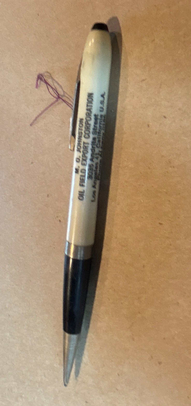 Johnston Oil Field Export Corp «Shoot Test» Mechanical pencil, pocket clip