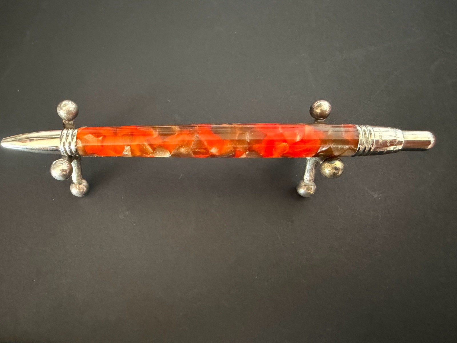JEAN PIERRE LEPINE Indigo Coral Tortoiseshell Mother-of-Pearl Pen France 1997