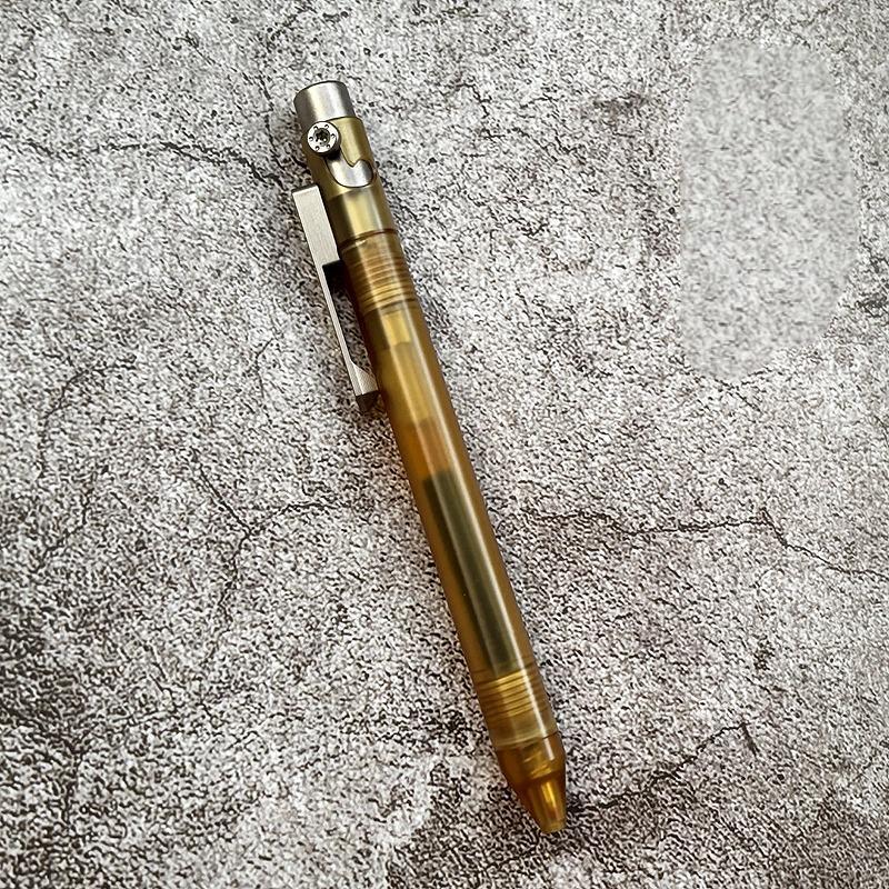 PEI PEEK POM Titanium Ballpoint Pen Signature Writing Pocket Pen Business Office