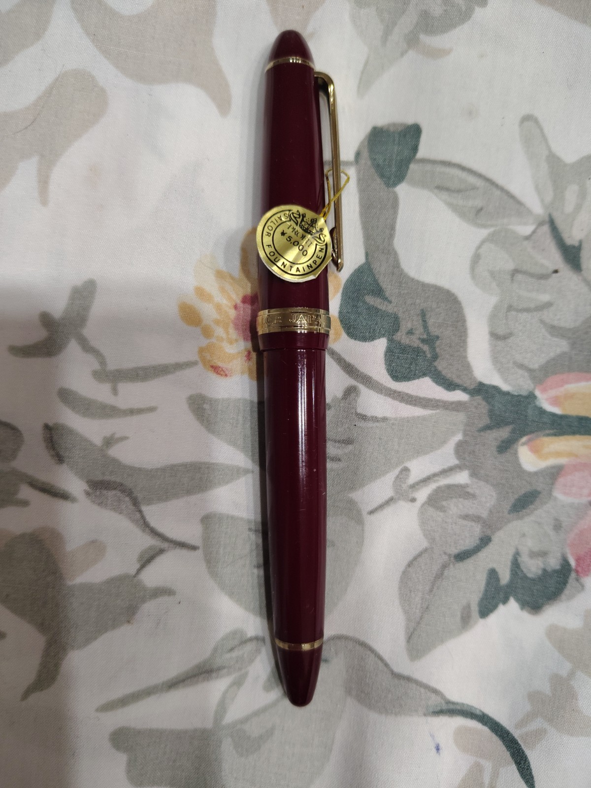SAILOR FOUNDED 1911 BORDEAUX RESIN ROLLER BALL PEN MADE IN JAPAN