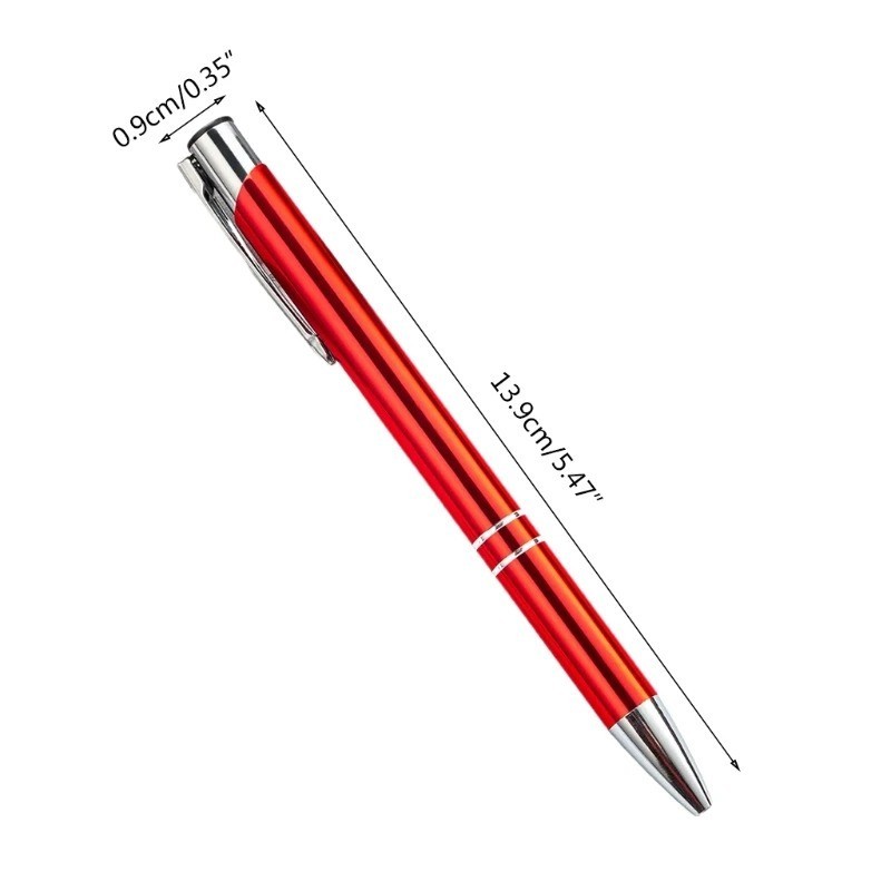 Luxury Full Metal Ballpoint Pen 1mm Black Ink Gel Pen Office Writing Stationery