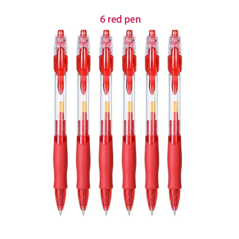 13/30pcs Retractable Gel Pens Set Black/Red/Blue Ink Ballpoint for Writing Refil