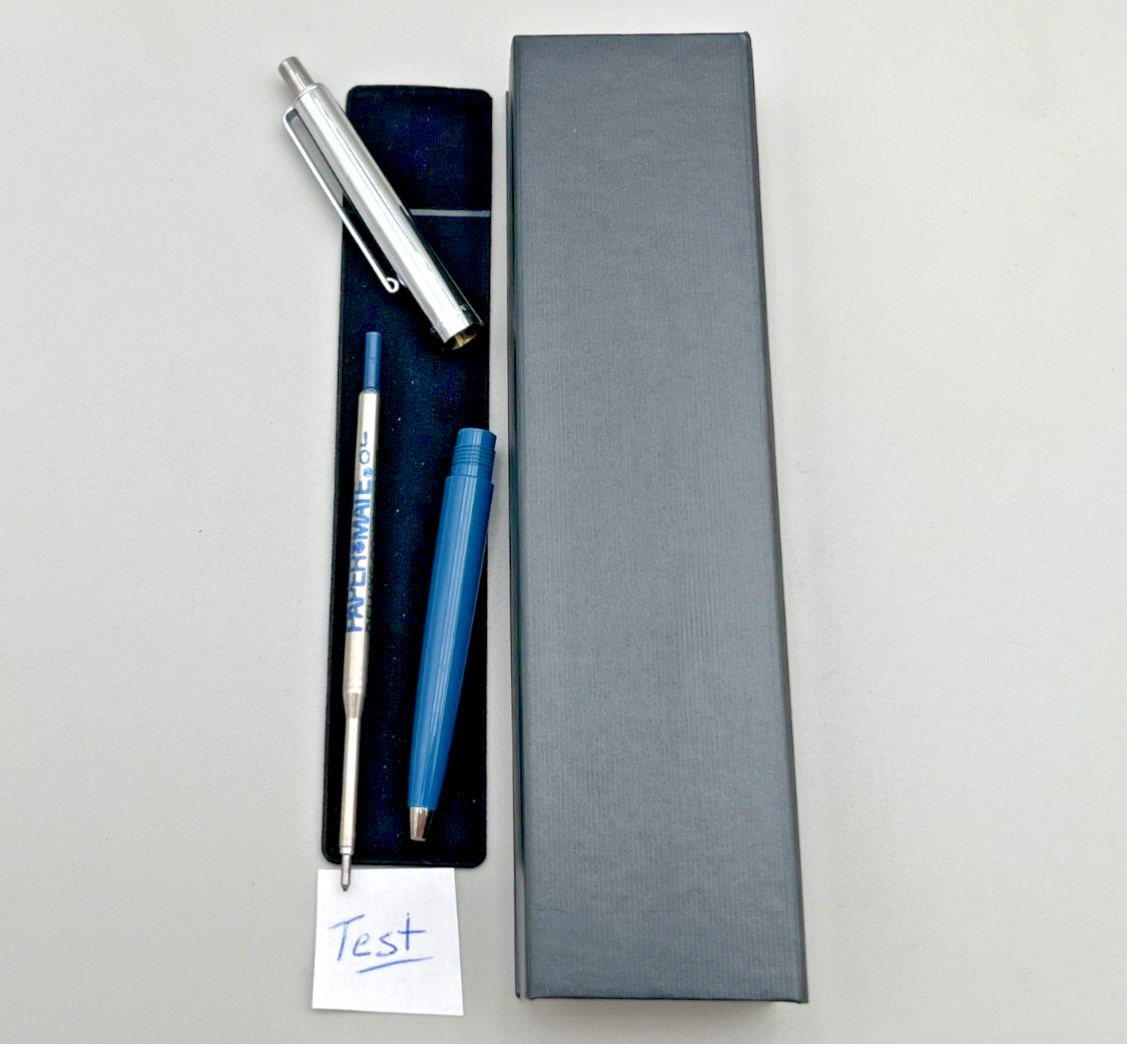 Paper Mate Double Heart Profile Light Blue/Chrome Cap, Blue Ink, Works – Mexico