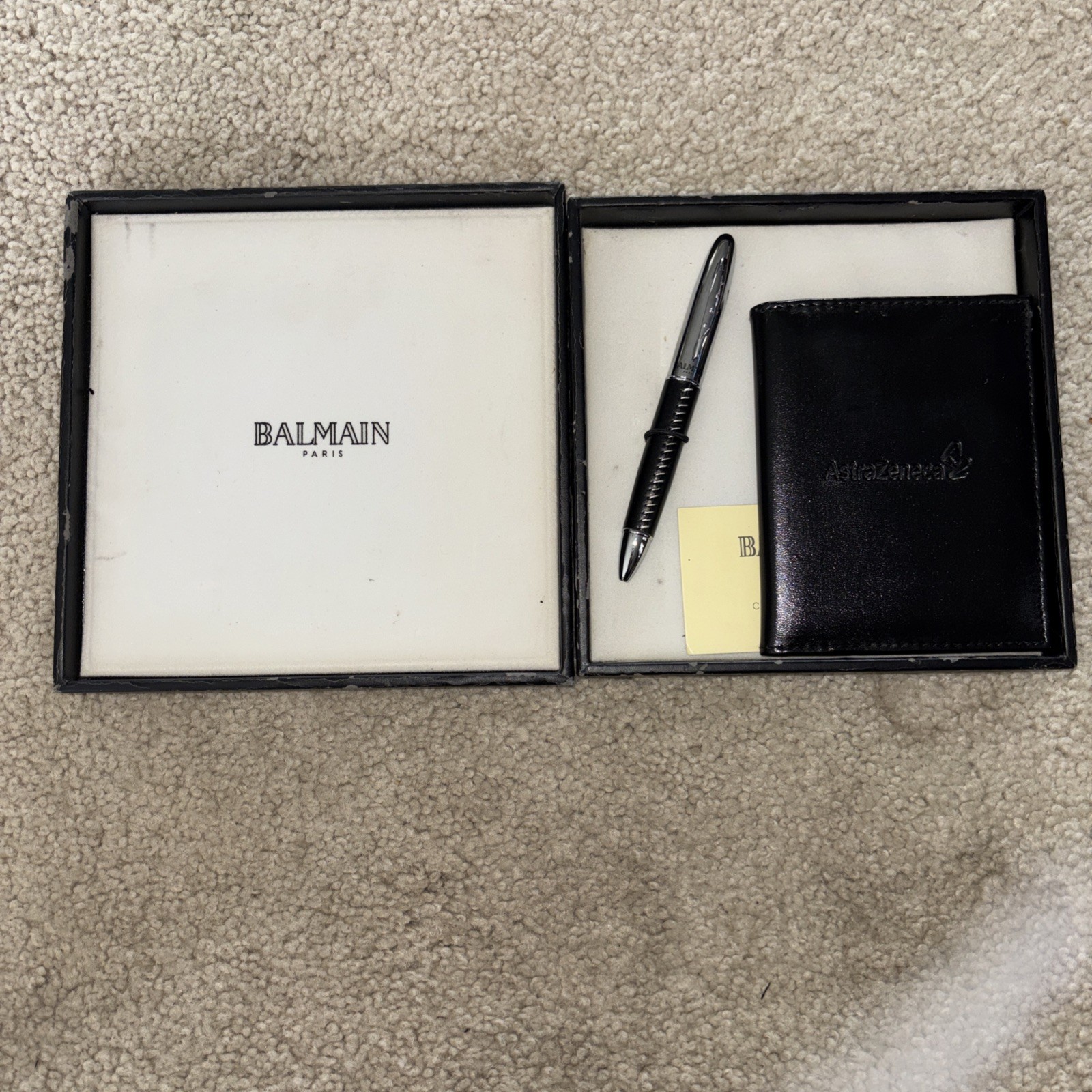 Ballmain Paris Pen And Not Pad AstraZeneca Logo On Both Pen Has No Ink