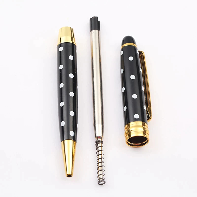 Baoer 705 Metal Twist Ballpoint Pen, Black Ink with Fine Tip, 9 Color Options