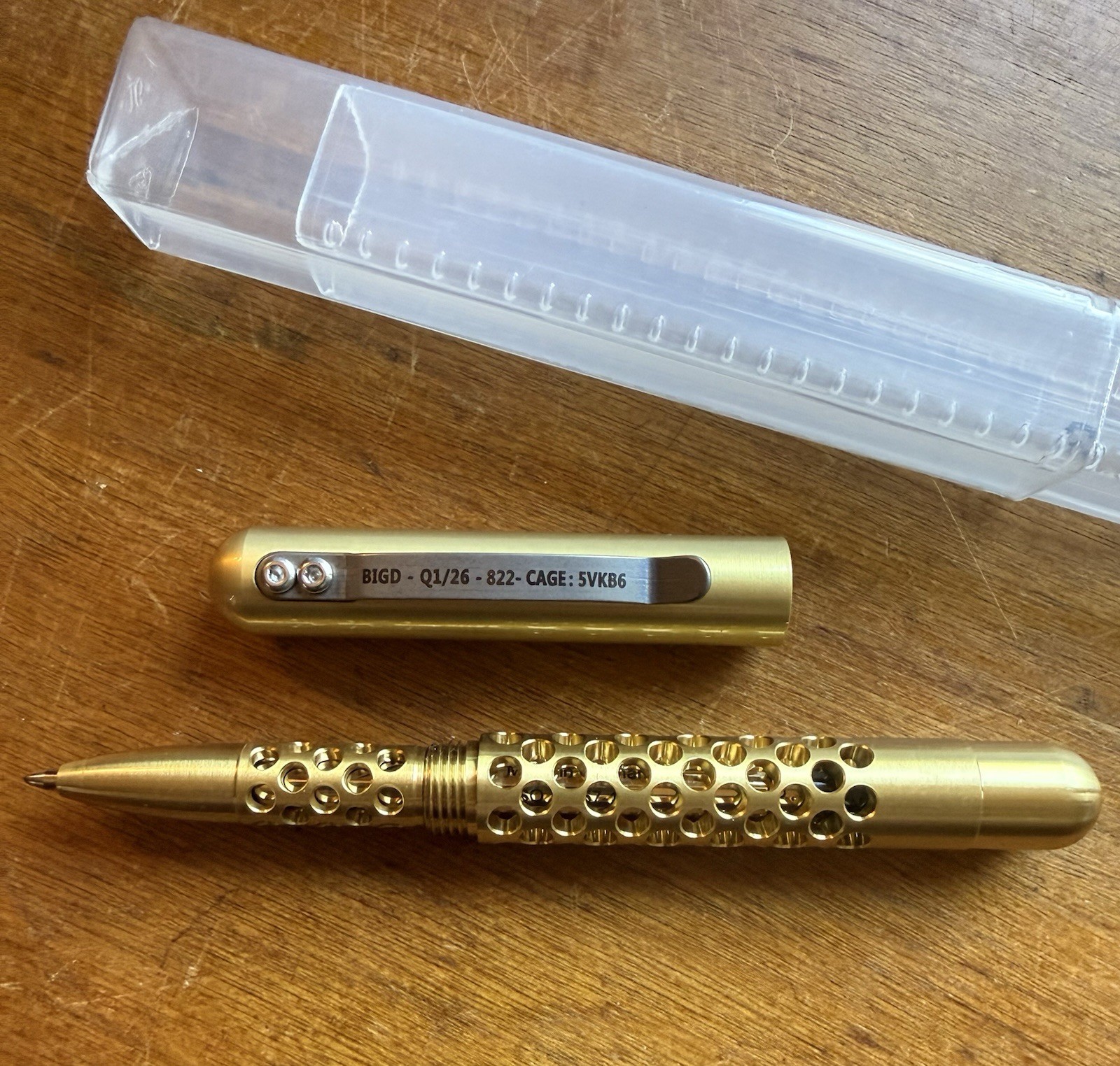CountyComm Maratac Embassy Pen Drilled Brass Aluminum Pencil Lot Limited EDC NEW