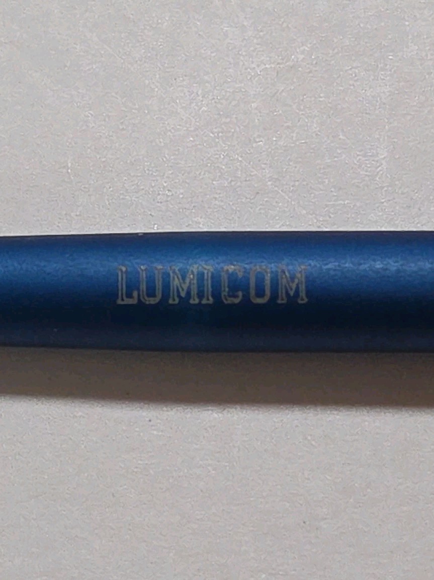Vintage Garland LUMICOM Executive Ballpoint Pen Blue Gold Trim